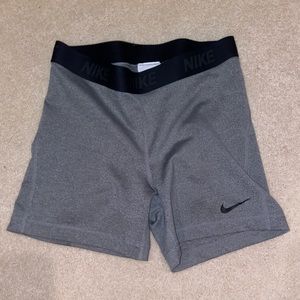 Grey Nike Pro Shorts